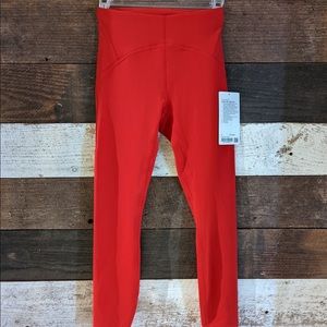 Lululemon Women’s Dark Red Instill HR Tight 25" - Size 4 New With Tag